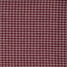 Homespun Fabric - Small Check - Burgundy - 5 Yards